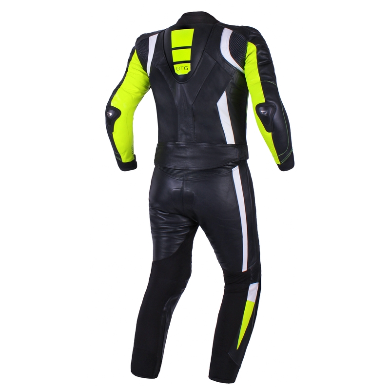 Salopettes hommes Street Racer GT6 noir-blanc-jaune fluo soldes
