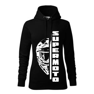 Sweat-shirt femme SUPERMOTO noir soldes