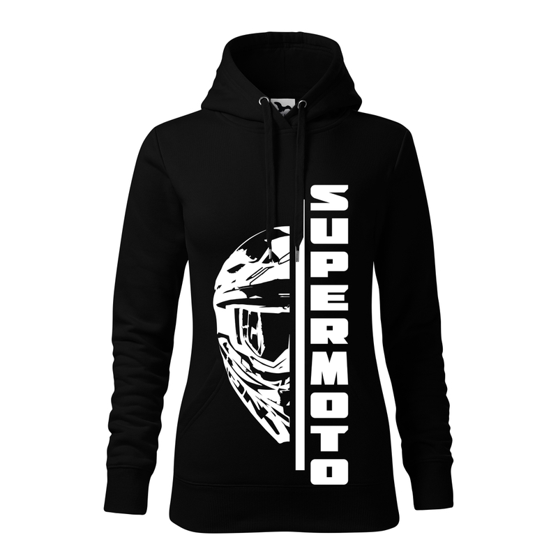 Sweat-shirt femme SUPERMOTO noir soldes