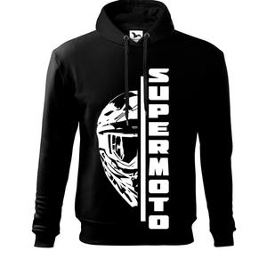 Sweat à capuche pour hommes SUPERMOTO noir