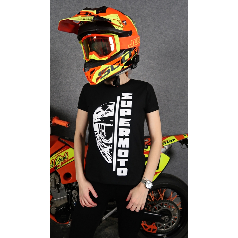 T-shirt femme SUPERMOTO noir