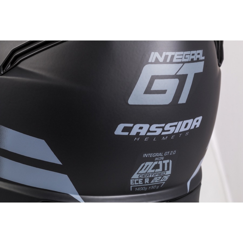 Casque intégral Cassida Integral GT 2.0 Ikon noir-gris soldes