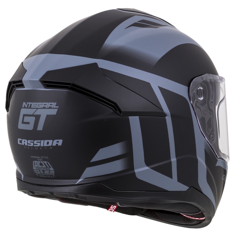 Casque intégral Cassida Integral GT 2.0 Ikon noir-gris soldes