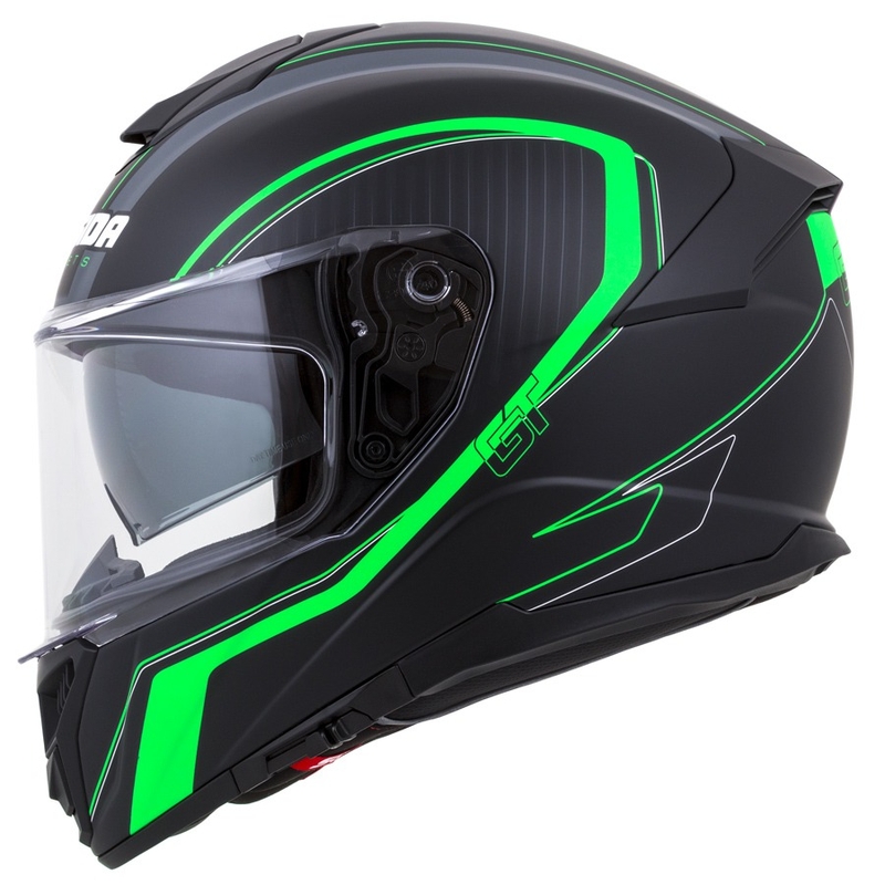 Casque intégral Cassida Integral GT 2.0 Reptyl noir-gris-vert