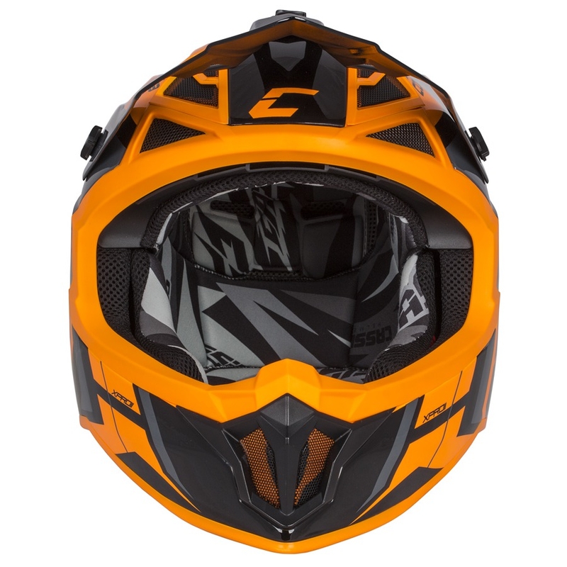 Cassida Cross Pro II Contra Motocross Helmet orange-noir-gris