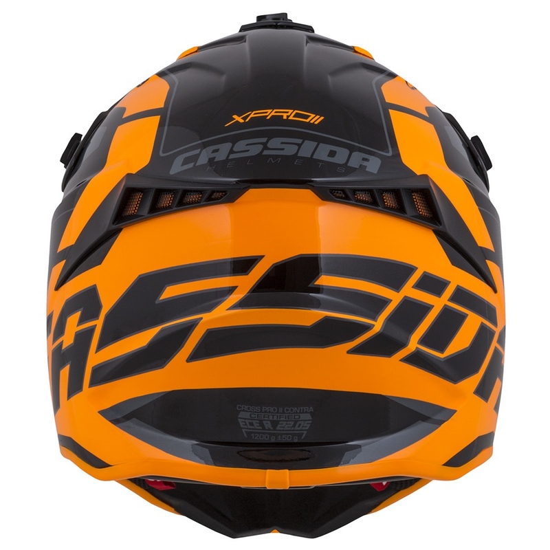Cassida Cross Pro II Contra Motocross Helmet orange-noir-gris