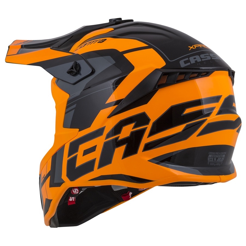 Cassida Cross Pro II Contra Motocross Helmet orange-noir-gris