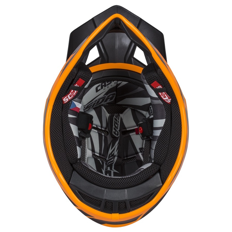 Cassida Cross Pro II Contra Motocross Helmet orange-noir-gris