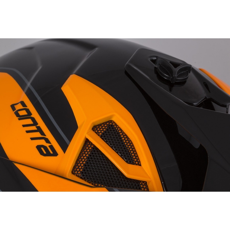 Cassida Cross Pro II Contra Motocross Helmet orange-noir-gris