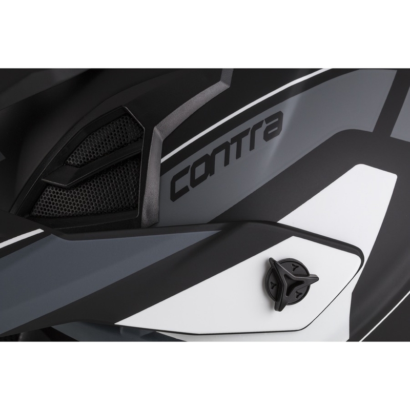 Cassida Cross Pro II Contra casque motocross noir-gris-blanc