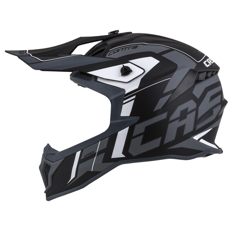 Cassida Cross Pro II Contra casque motocross noir-gris-blanc