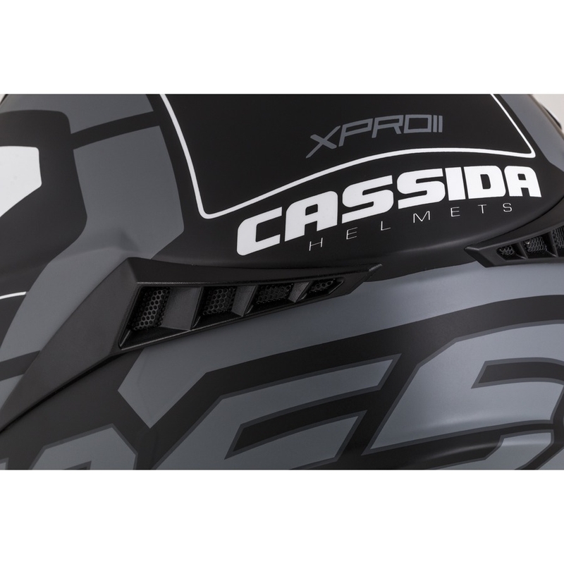 Cassida Cross Pro II Contra casque motocross noir-gris-blanc