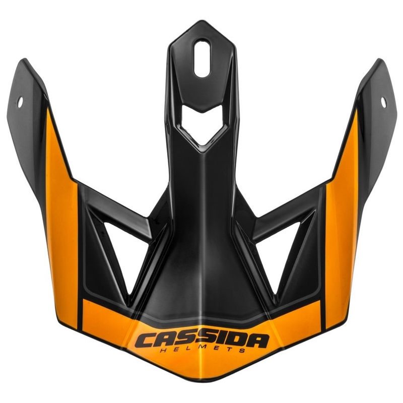 Visière de casque Cassida Cross Pro II orange-noir-gris