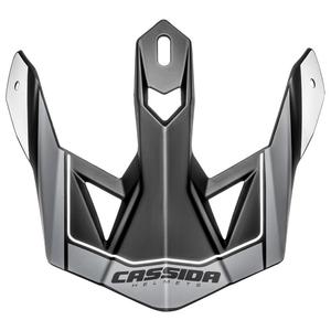 Visière de casque Cassida Cross Pro II noir-gris-blanc