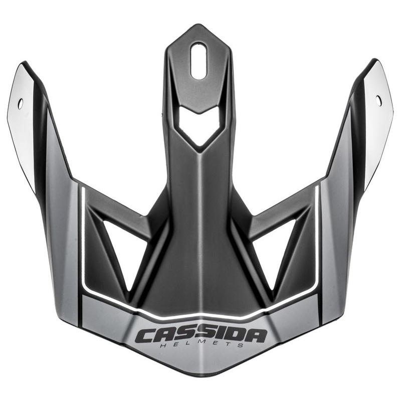 Visière de casque Cassida Cross Pro II noir-gris-blanc