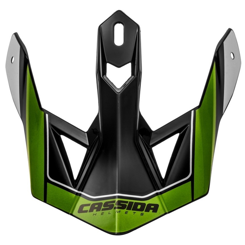 Visière de casque Cassida Cross Pro II noir-gris-blanc-vert