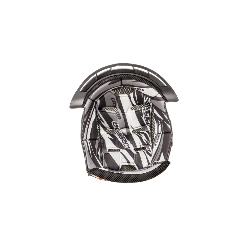 Coiffe intérieure pour casque Cassida Cross Pro II noir-blanc-gris