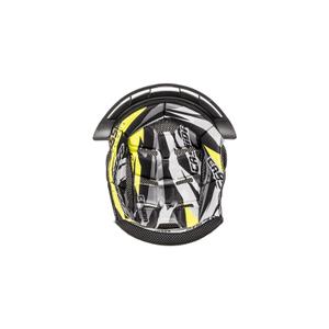 Coiffe intérieure pour casque Cassida Cross Pro II noir-blanc-jaune fluo