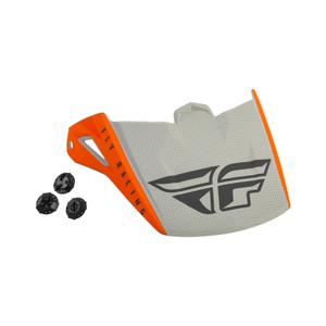 Visière de casque pour FLY Racing Kinetic Straight orange-gris