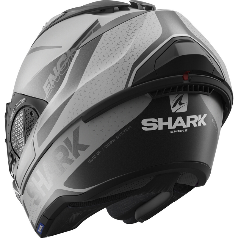 Překlápěcí přilba SHARK EVO-GT Encke šedo-černá výprodej