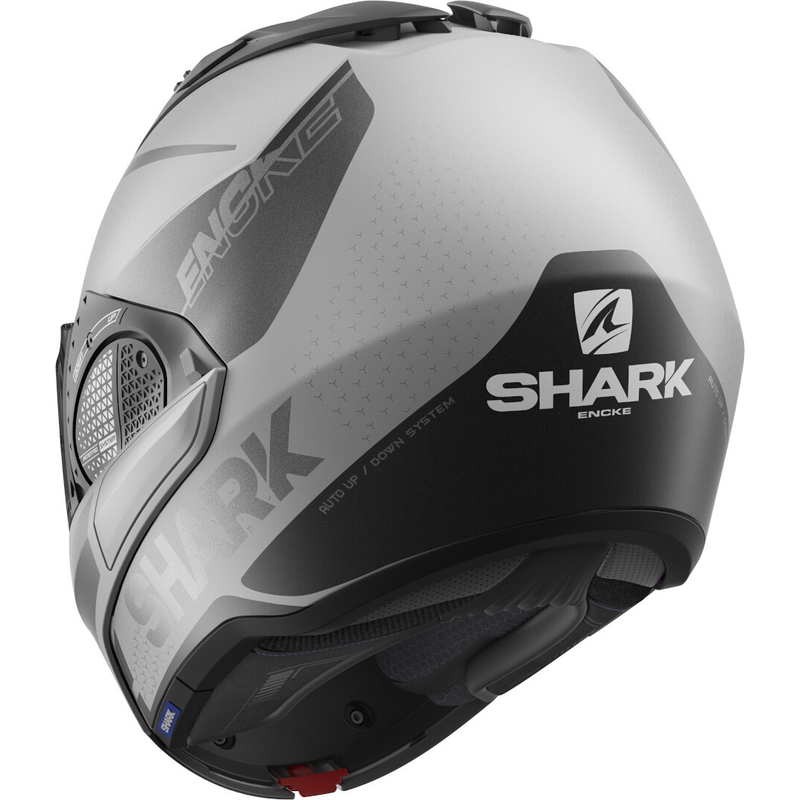 Překlápěcí přilba SHARK EVO-GT Encke šedo-černá výprodej