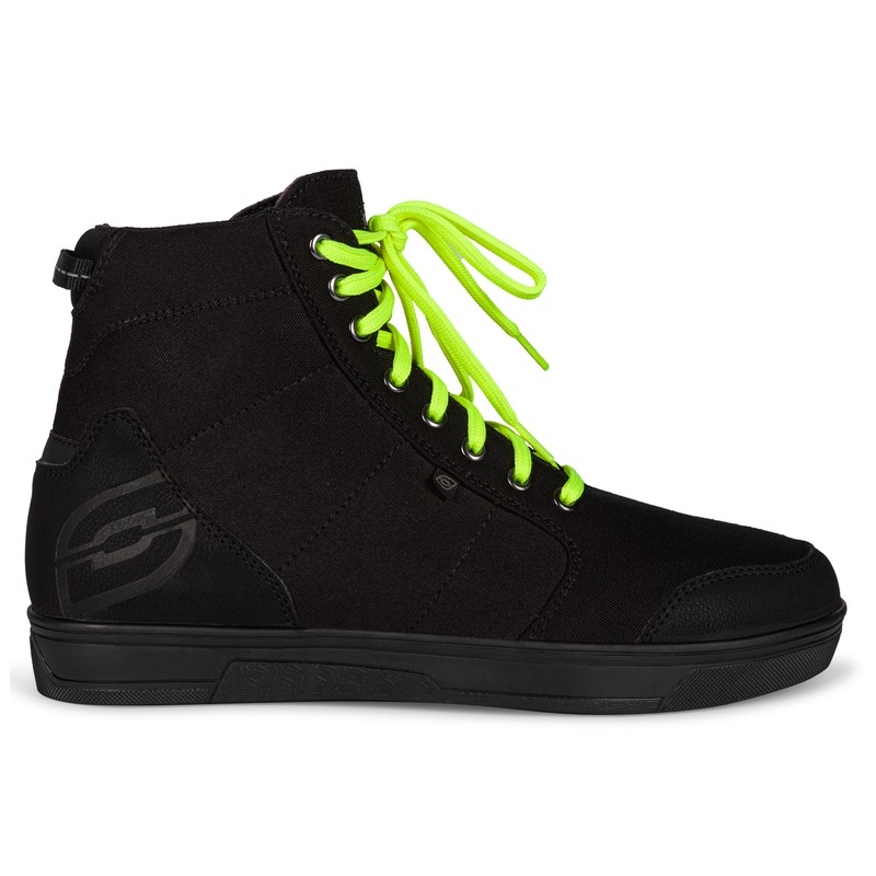 Bottes moto Ozone Town noir-jaune fluo