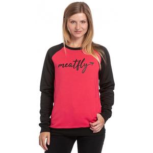 Sweat-shirt Meatfly Robin noir et rose pour femmes soldes