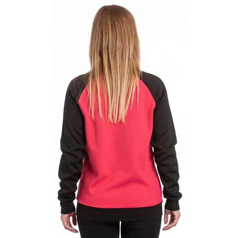 Sweat-shirt Meatfly Robin noir et rose pour femmes soldes