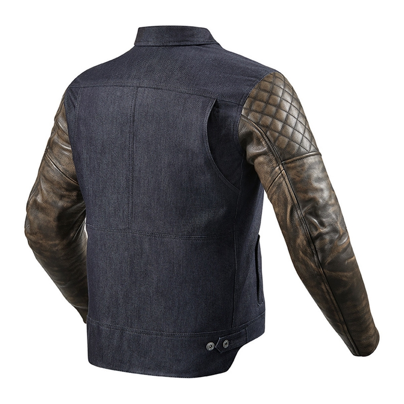 Revit Crossroads Motorcycle Jacket bleu-marron soldes