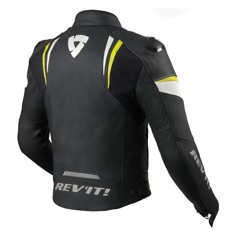 Veste moto Revit Glide noir-jaune néon soldes