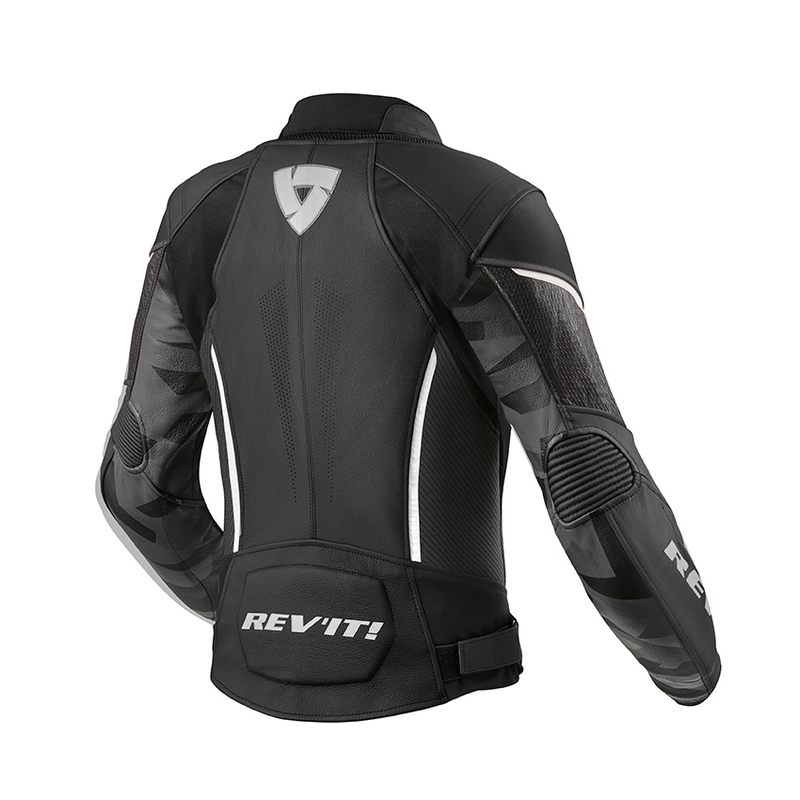 Veste de moto Revit Xena 3 noir et blanc pour femme soldes