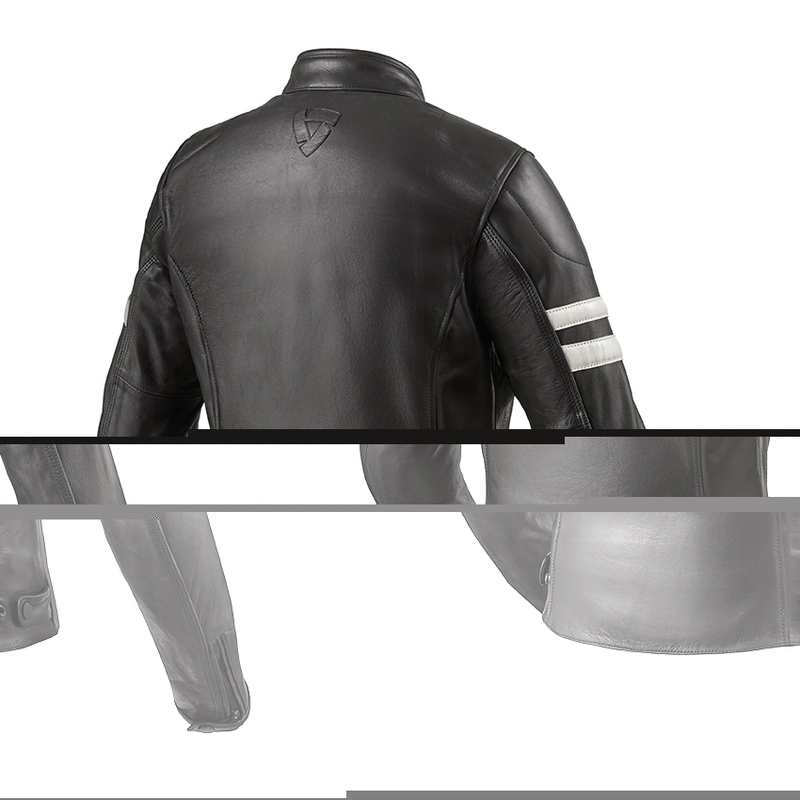 Dámská bunda na motorku Revit Meridian černo-bílá výprodej