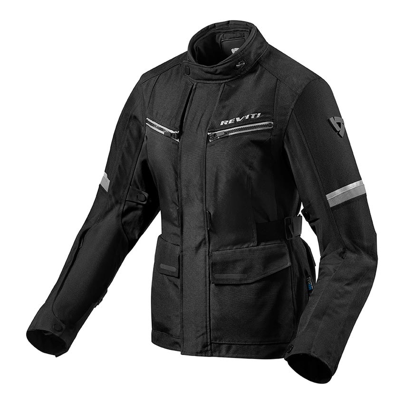 Veste de moto Revit Outback 3 Black-Silver pour femme soldes