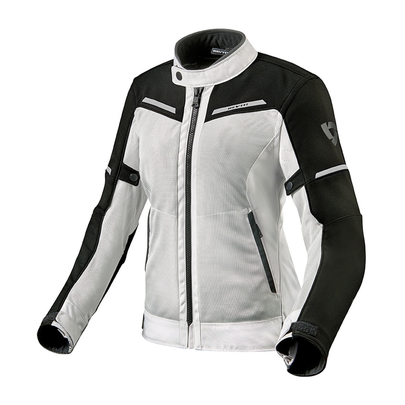 Veste moto Revit Airwave 3 Silver and Black pour femme soldes