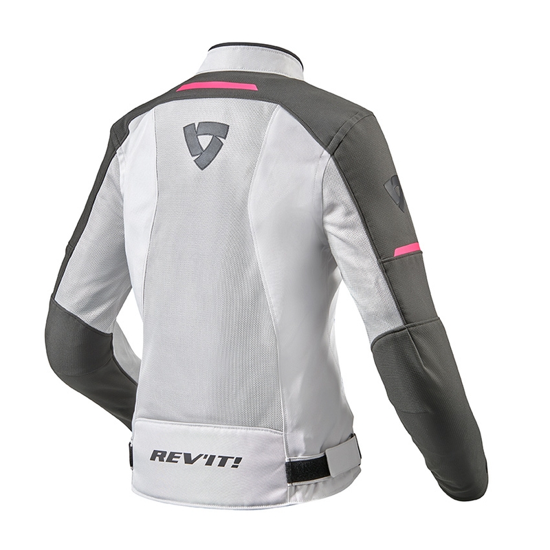 Veste moto Revit Airwave 3 Silver and Pink pour femme soldes