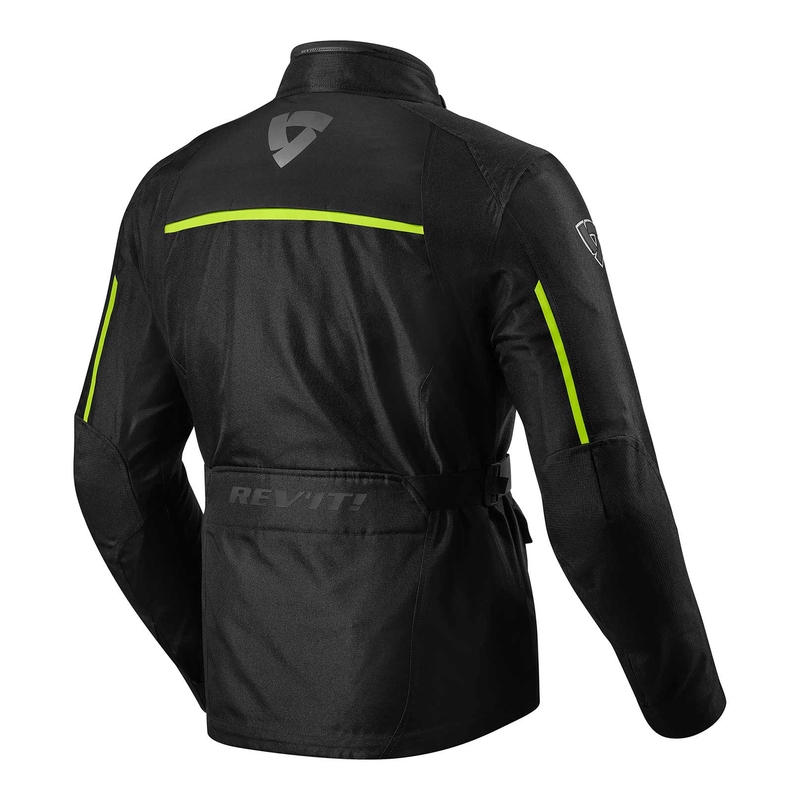 Veste moto Revit Voltiac 2 noir-jaune fluo soldes