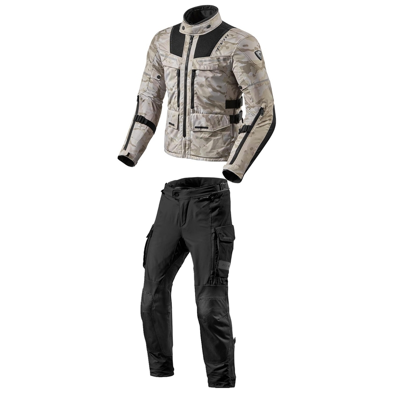 Combinaison de moto Revit Offtrack pour hommes, sable-noir soldes