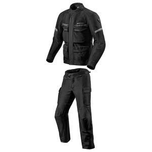 Combinaison de moto Revit Outback 3 noir-argent pour hommes soldes