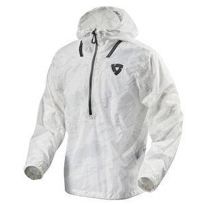 Revit Rain Smock Barrier Motorcycle Rain Jacket White