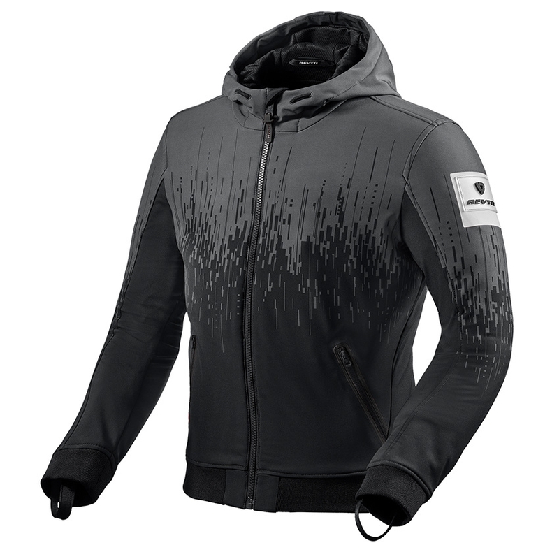 Veste de moto Revit Quantum 2 WB noir et blanc soldes