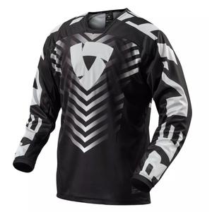 Maillot de motocross Revit Rough noir et blanc