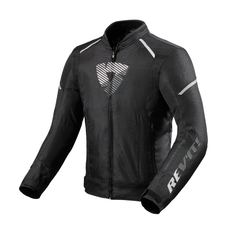 Veste de moto Revit Sprint H2O noir et blanc soldes