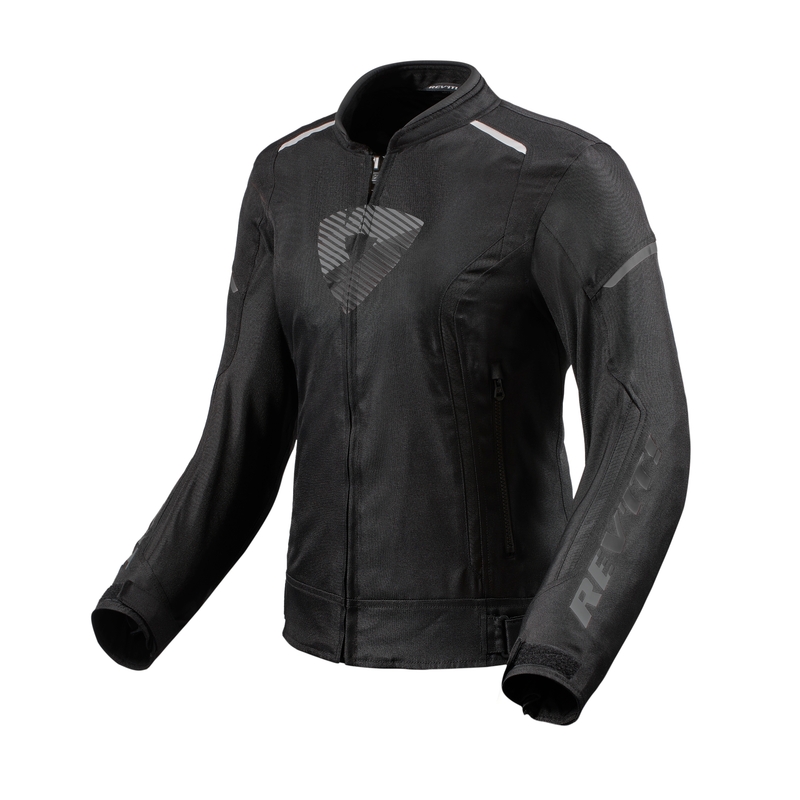 Veste de moto Revit Sprint H2O noir-gris pour femme soldes