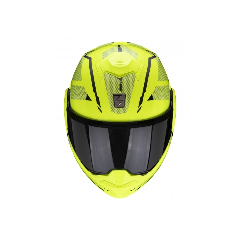 Překlápěcí přilba Scorpion EXO-TECH Square fluo žlutá