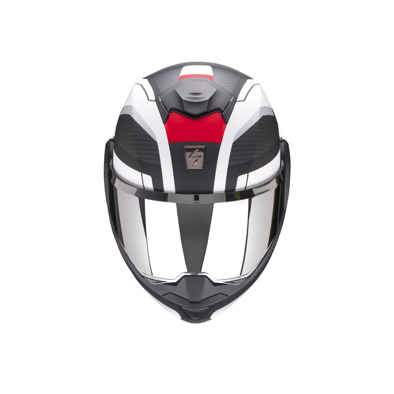 Casque à visière Scorpion EXO-TECH Trap noir-blanc-rouge