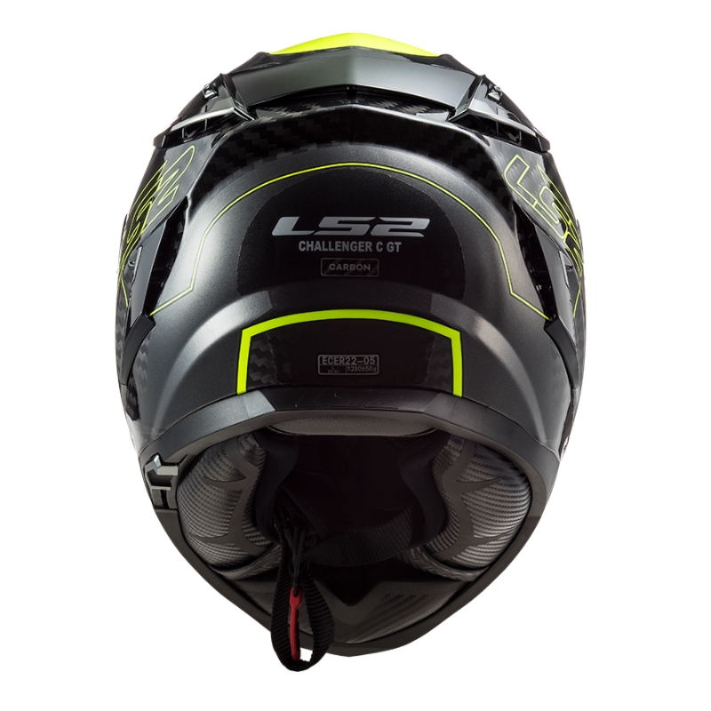 Casque moto intégral LS2 FF327 Challenger CT2 Fold noir-jaune fluo