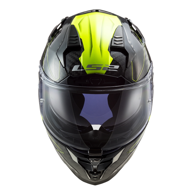 Casque moto intégral LS2 FF327 Challenger CT2 Fold noir-jaune fluo