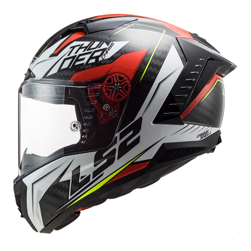 Integrální přilba na motorku LS2 FF805 Thunder C Chase černo-bílo-červená výprodej