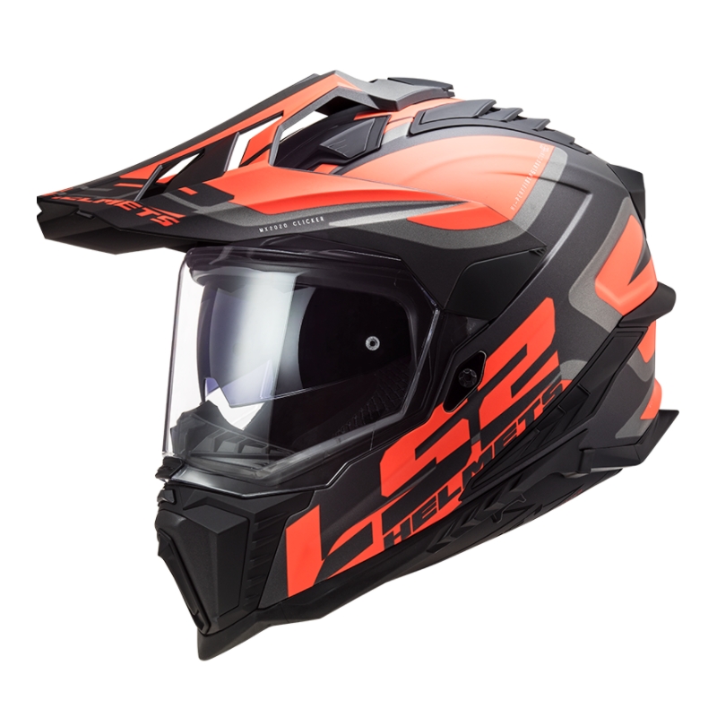 Casque enduro LS2 MX701 Explorer Alter noir-orange-gris