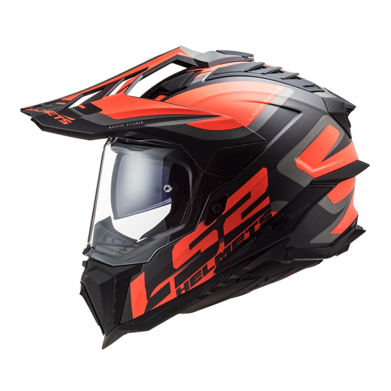 Casque enduro LS2 MX701 Explorer Alter noir-orange-gris